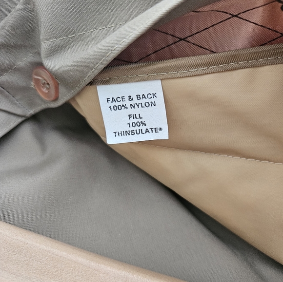 Oleg Cassini Signature Collection Vintage 80s Trench Coat. Size 42L, Tan. - Picture 8 of 12